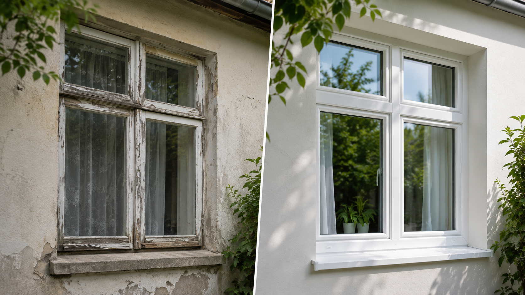 Zamena stare stolarije novom PVC stolarijom – prikaz pre i posle